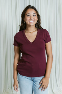 Nikki V-Neck Tee