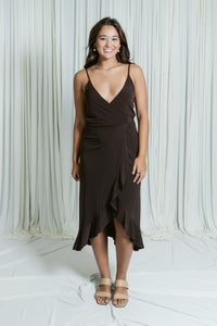 The Harper Wrap Midi Dress
