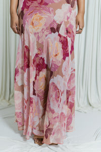 Romantic Floral Formal Maxi Dress