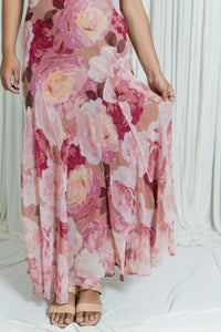 Romantic Floral Formal Maxi Dress