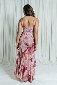 Romantic Floral Formal Maxi Dress