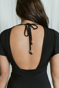 Verona Deep V Flutter Sleeve Maxi Dress