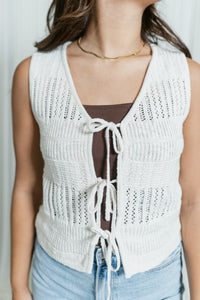 Still Cool V-Neck Tie Vest