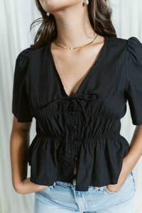 Luxe Noir Blouse