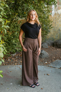 Gilded Pleat Trouser