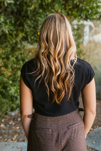 Dolman Cowl Neck Blouse
