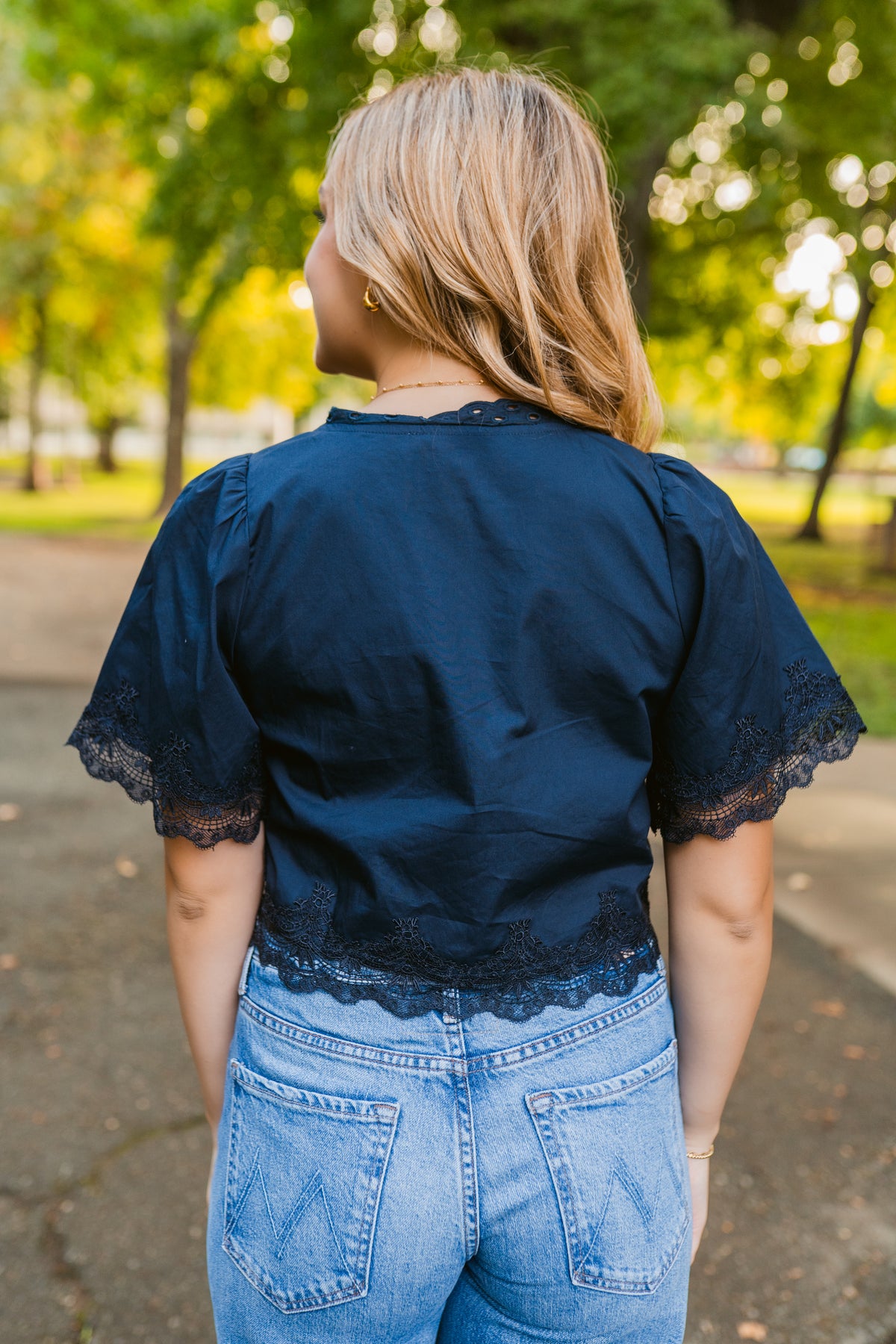 Moonlit Floral Blouse