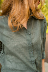Easy Days Button Down Top