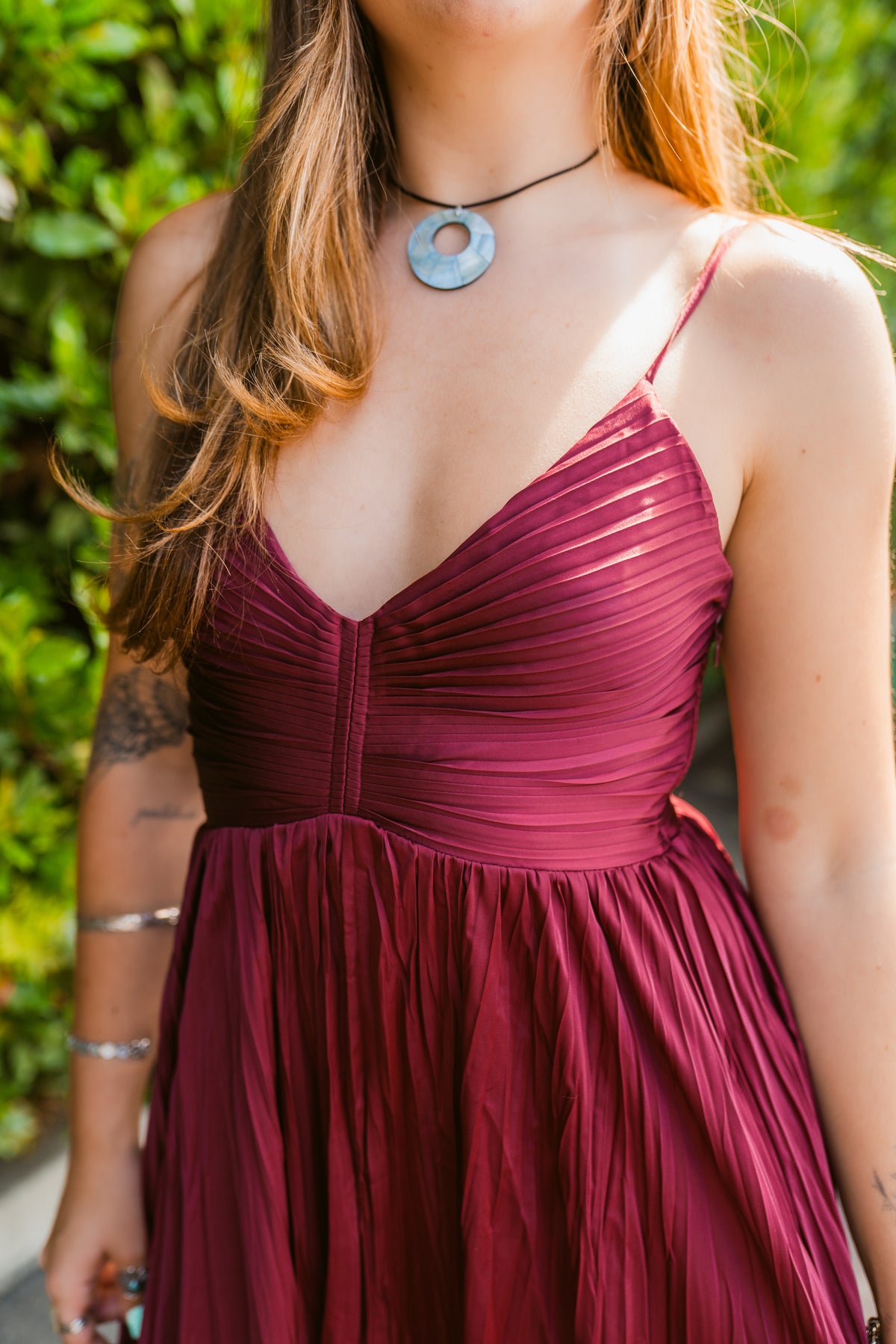 Everly Pleated Midi Dress