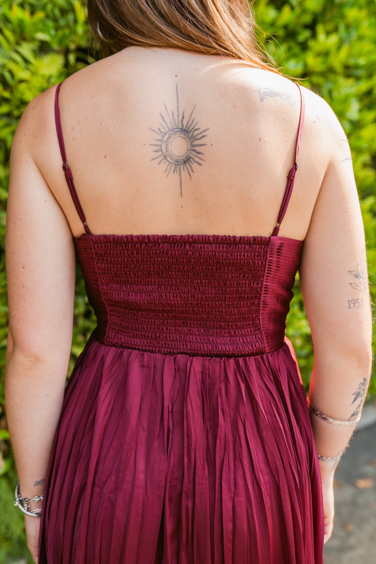 Everly Pleated Midi Dress