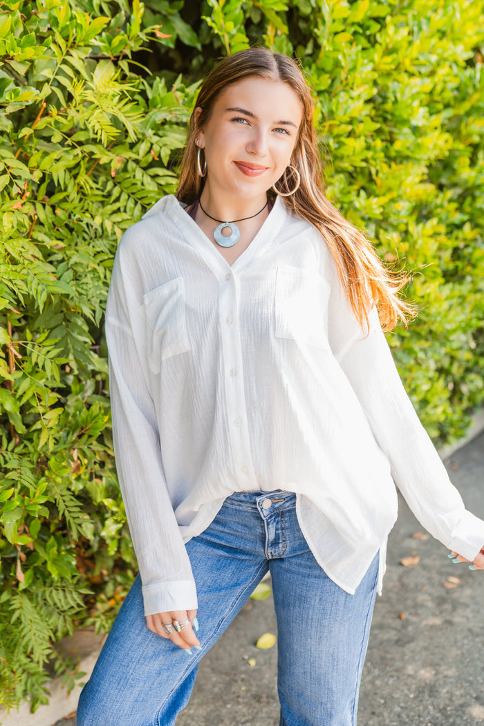 Breezy Button-Down Blouse