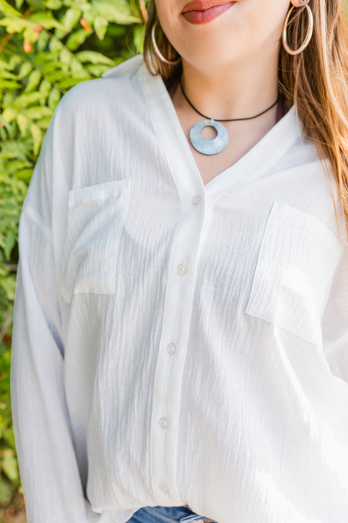 Breezy Button-Down Blouse