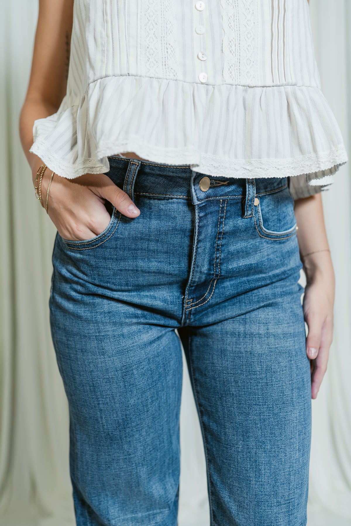 Stride High Rise Wide Leg Jean