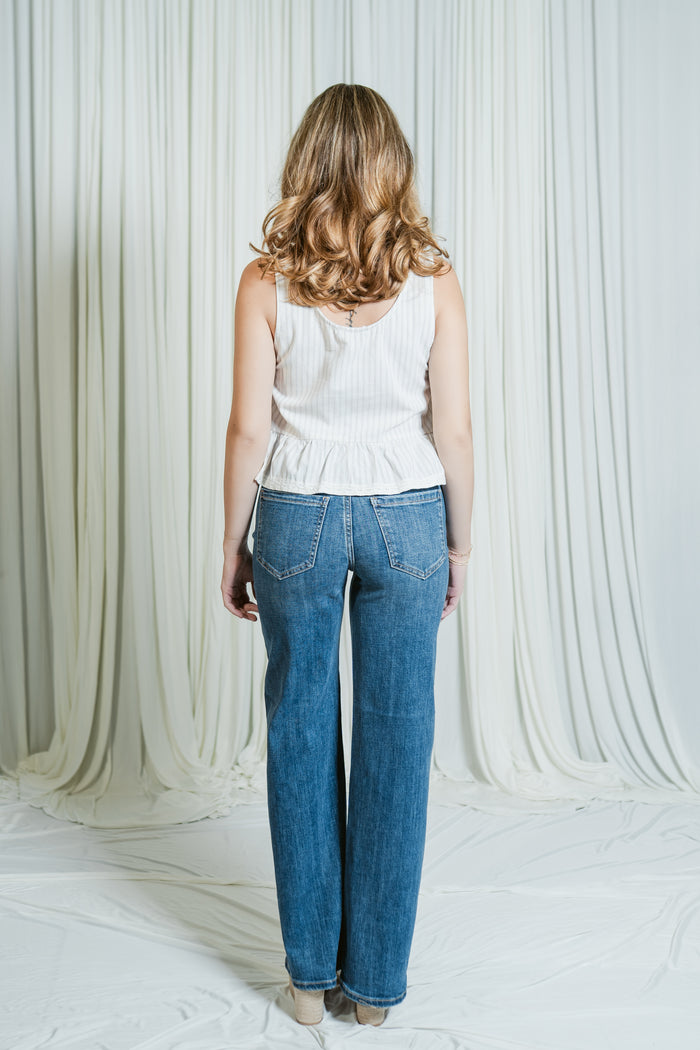 Stride High Rise Wide Leg Jean