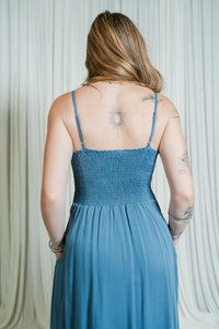 Estelle Ruched Midi Dress