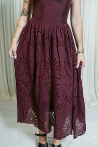 Merlot Rouge Midi Dress