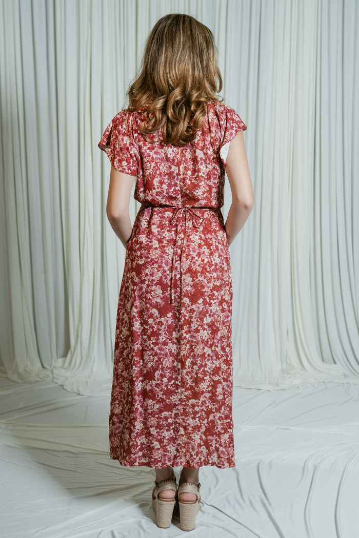 Rubi's Ruched Midi Dress