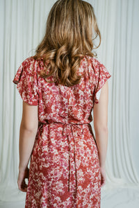 Rubi's Ruched Midi Dress