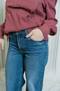 Vivian Mid Rise Wide Leg