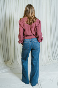 Vivian Mid Rise Wide Leg