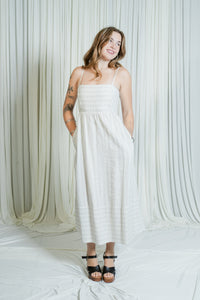 Marina Striped Midi Dress