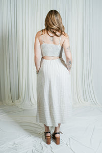 Marina Striped Midi Dress