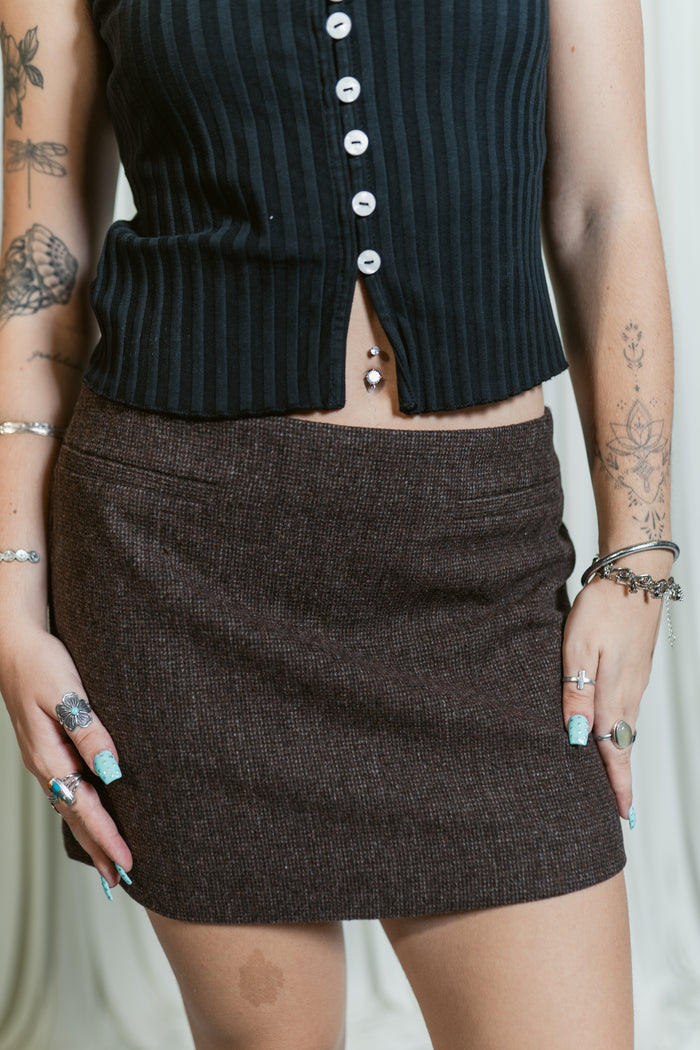 Perrin Front Pocket Mini Skirt