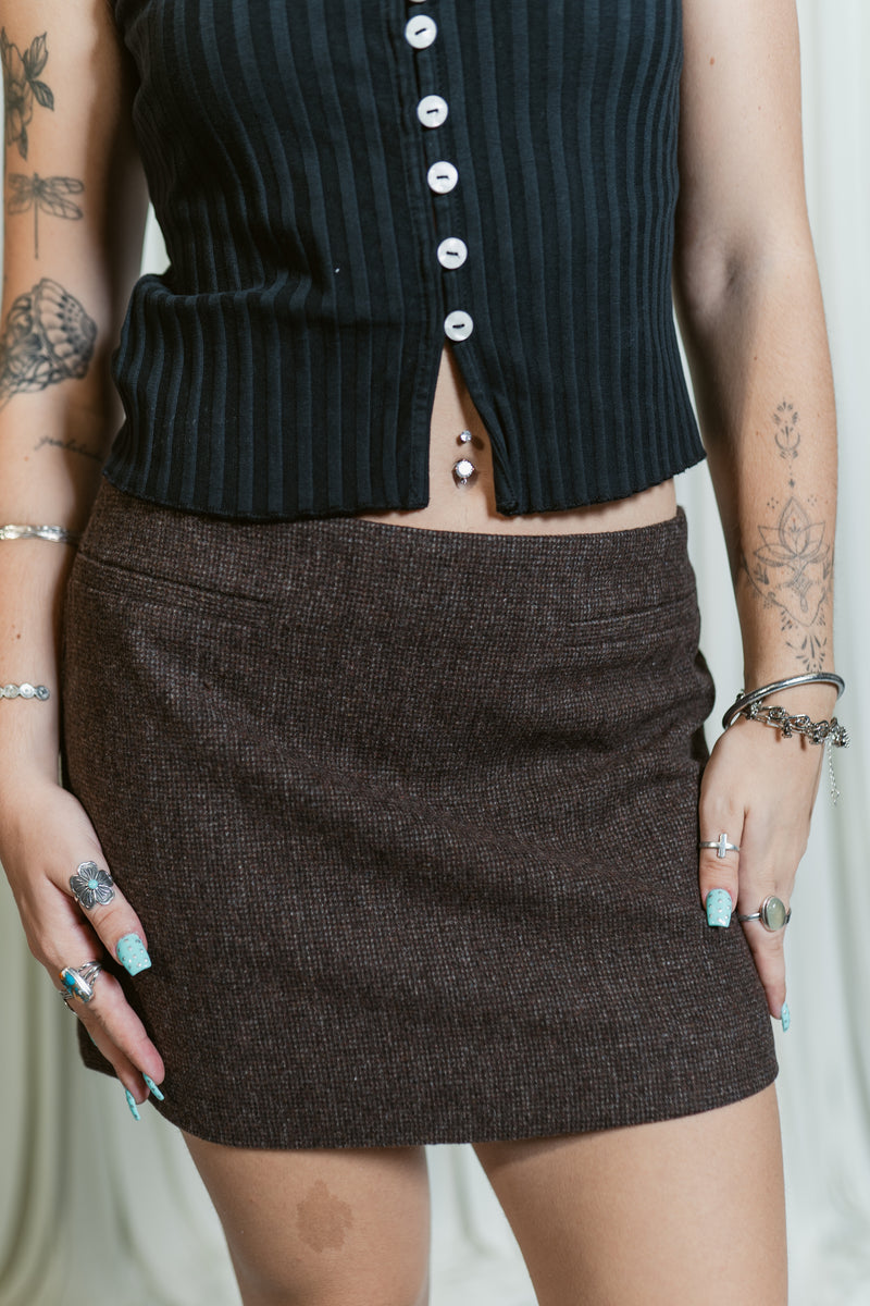 Perrin Front Pocket Mini Skirt