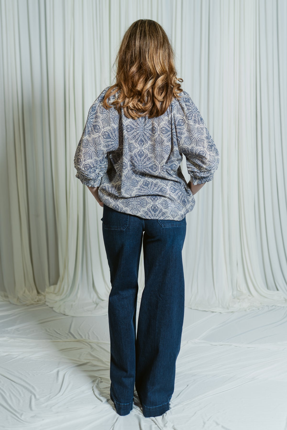 Skyline Double Button Lana Wide Leg Full Length