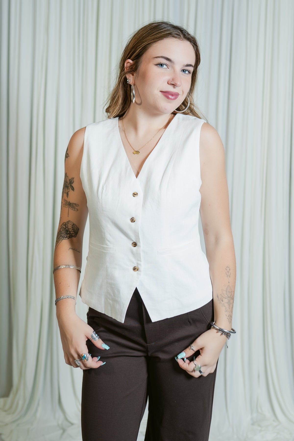 Linen Palmer Vest