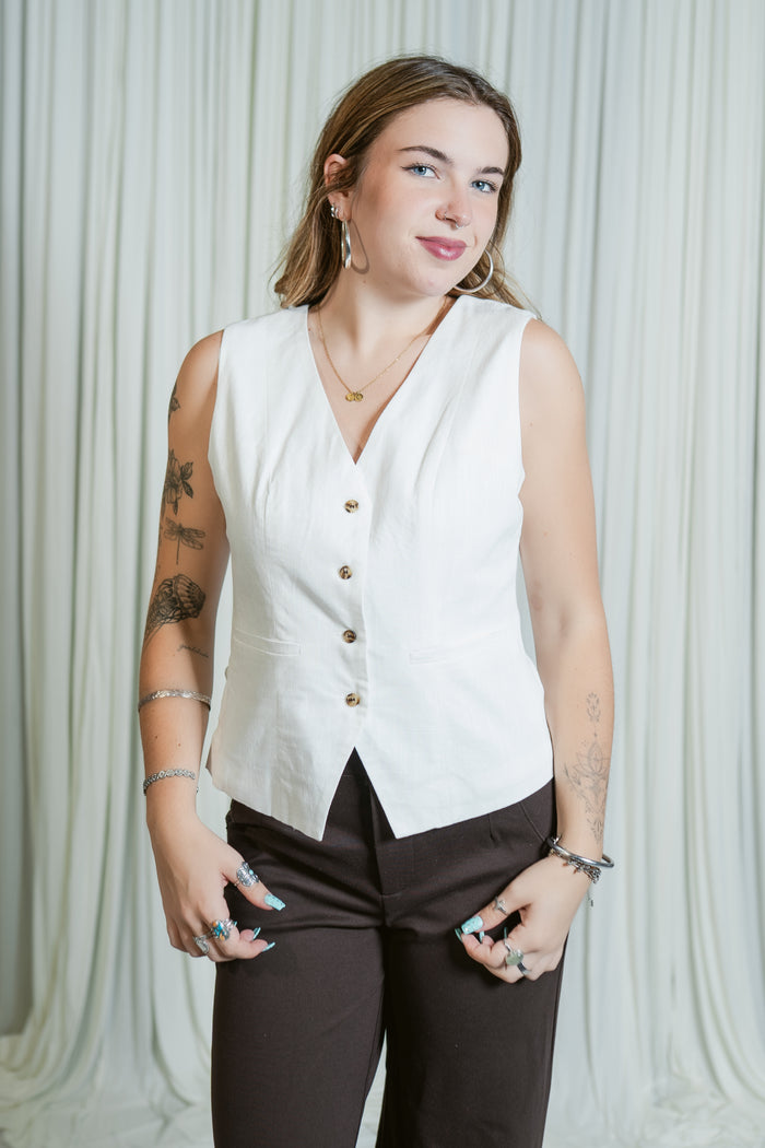 Linen Palmer Vest