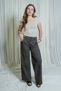 Whitney Tech Skater Wide Leg Trouser