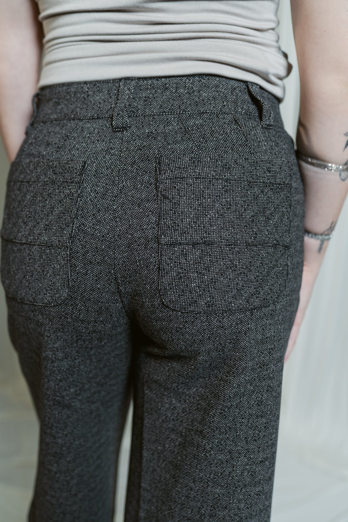 Whitney Tech Skater Wide Leg Trouser
