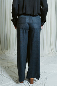 Navy Notion Plaid Trousers