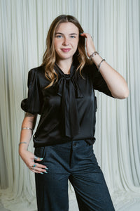 Camille Tie-Neck Blouse