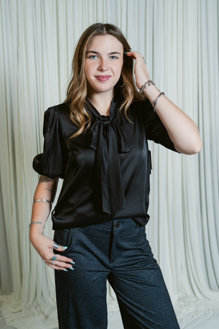 Camille Tie-Neck Blouse