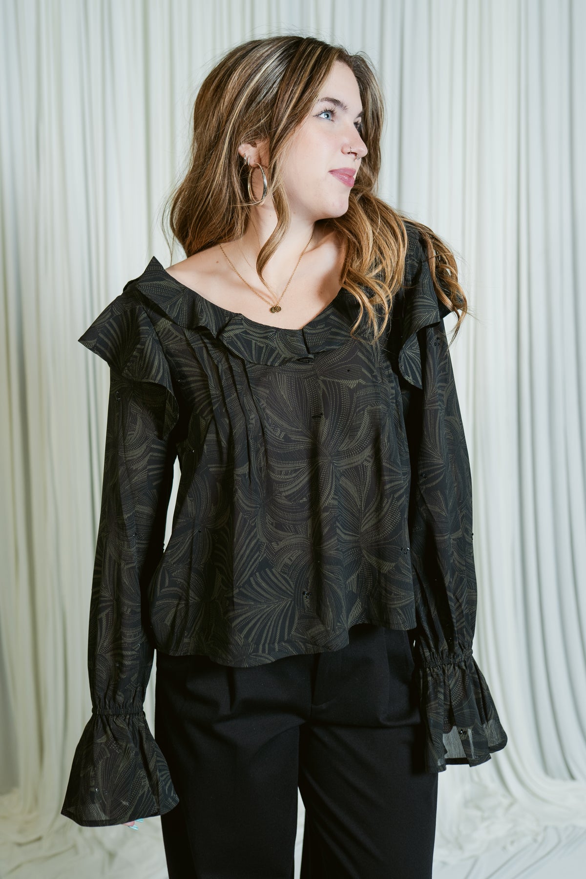 The Harper Flowy Blouse