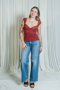 The Rerun Zip Skimp Wide Leg Jean