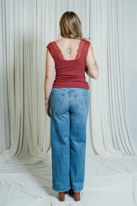 The Rerun Zip Skimp Wide Leg Jean