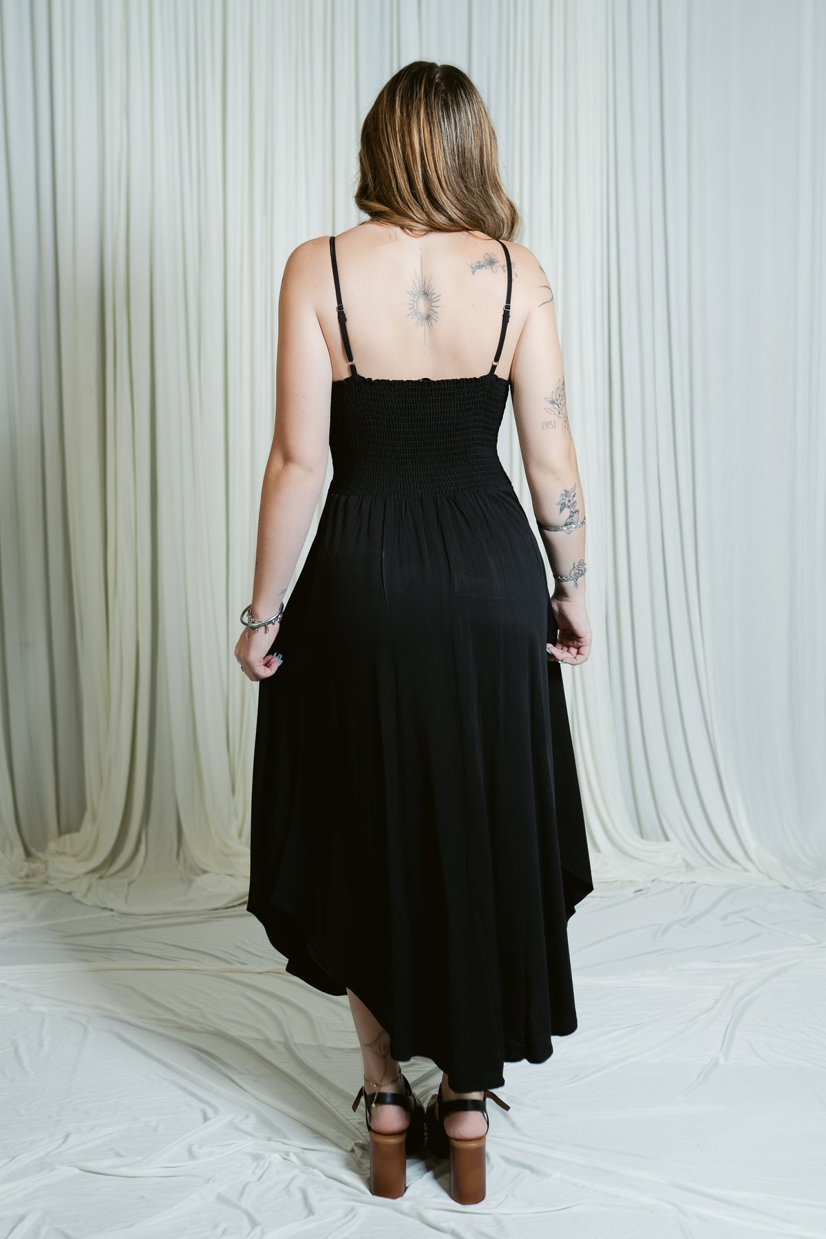 Estelle Ruched Midi Dress