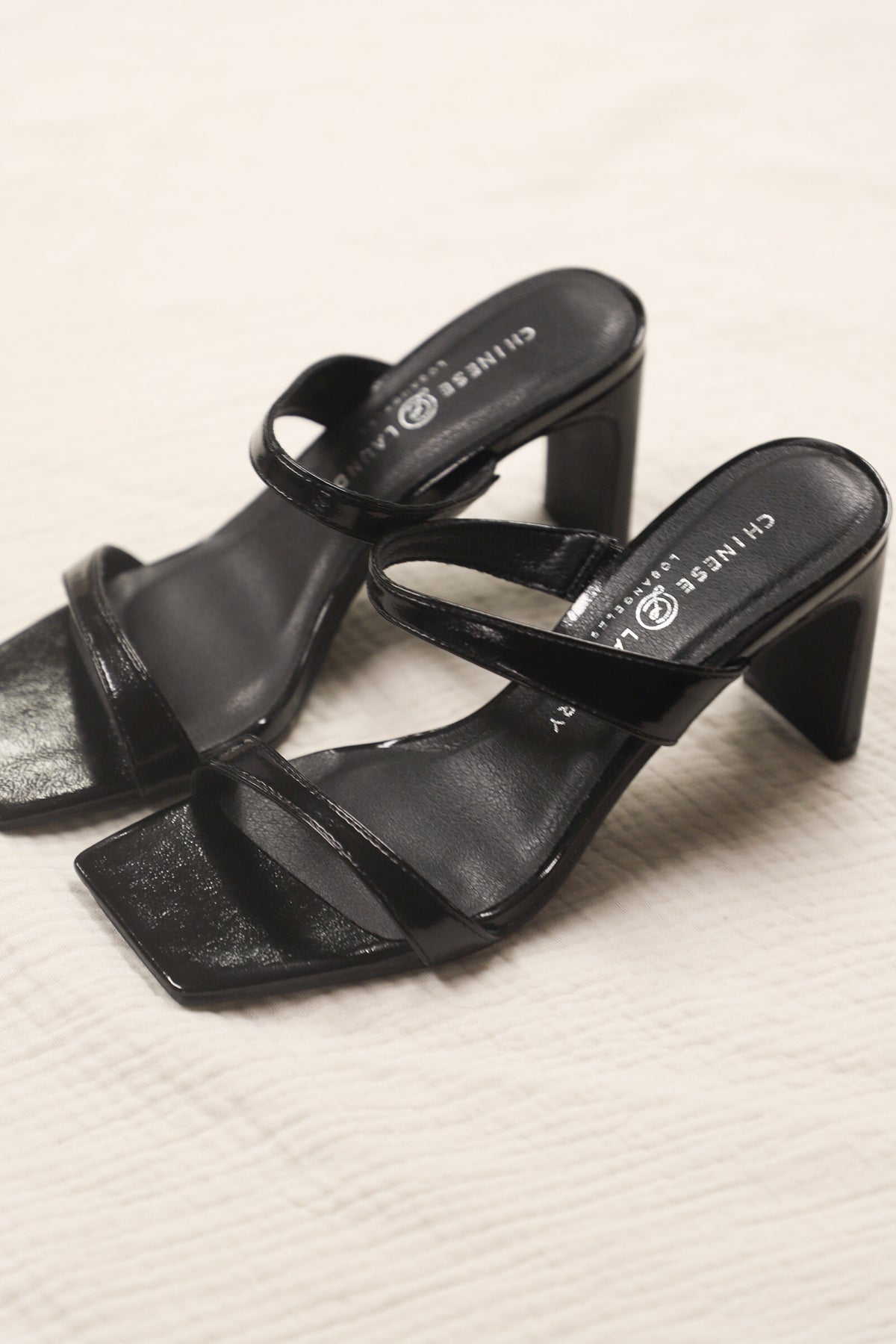 black strappy dress sandals High Feels Y-Strap Dress Sandals Anya's Shop