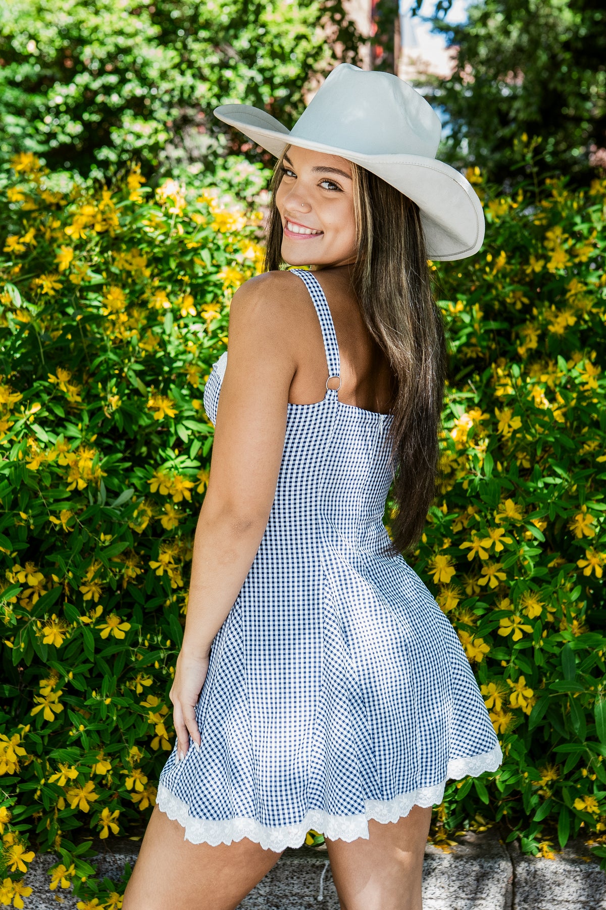 Nicolette Sweet Gingham Dress