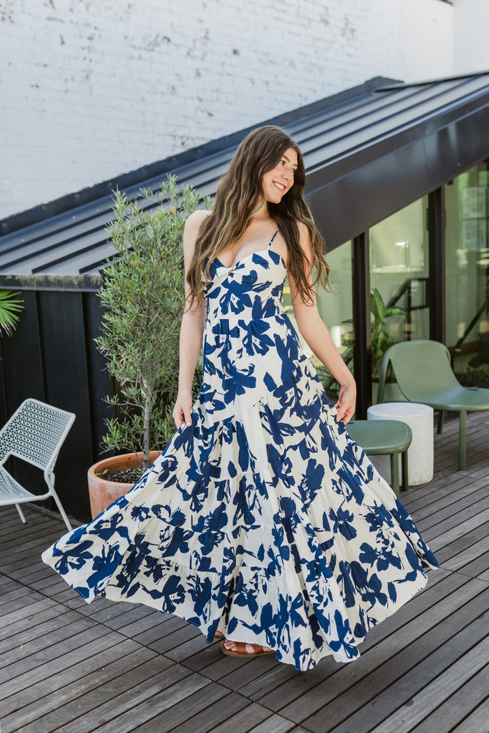 Summer Night Floral Maxi