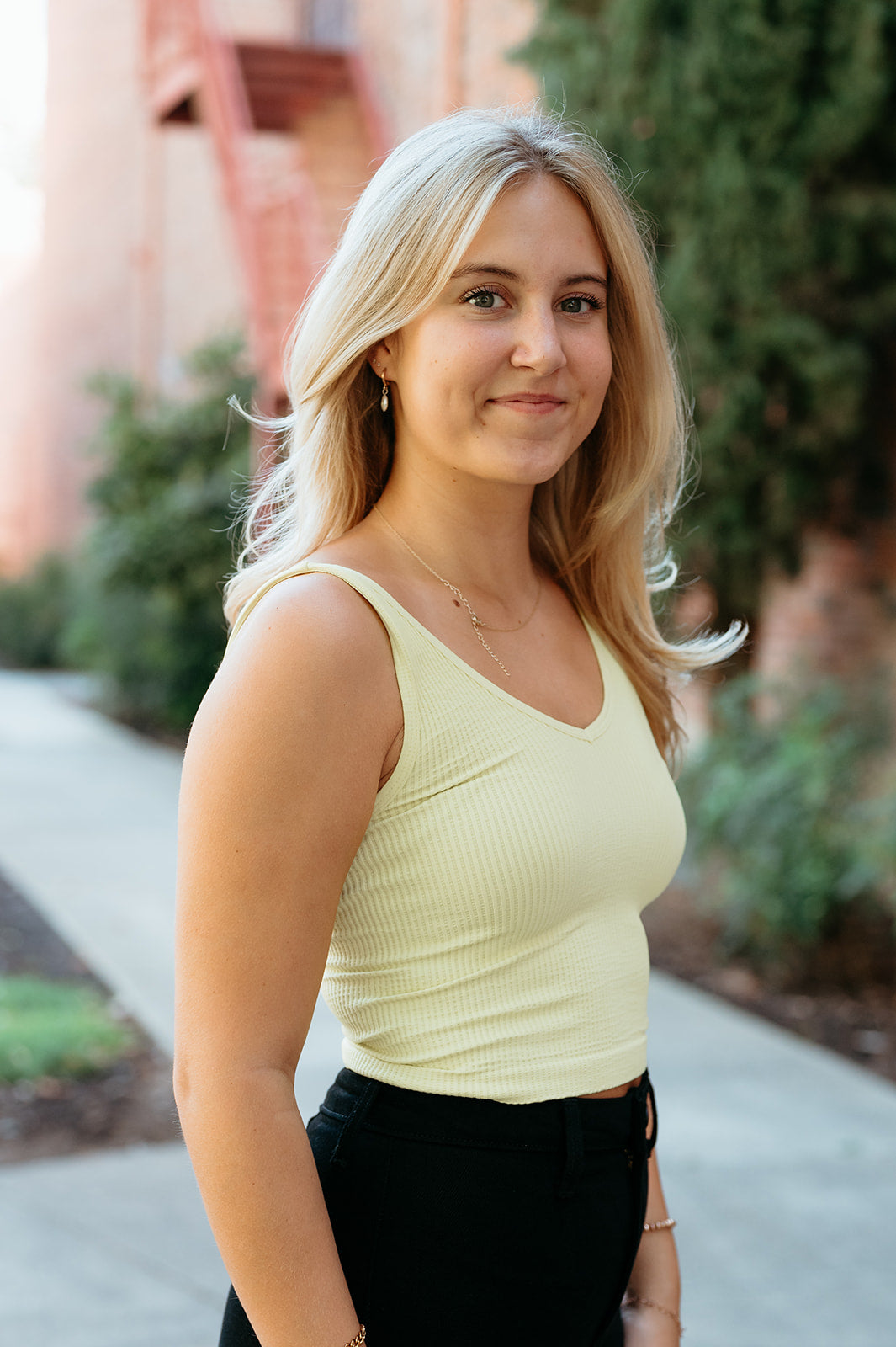 V-Neck Ribbed Crop Top