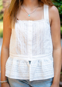 Sasha Eyelet Lace Tank