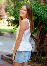 Sasha Eyelet Lace Tank