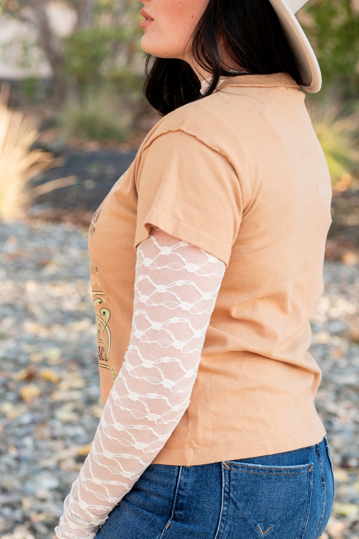 Sheer Lace Long sleeve