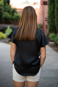 Celeste Crinkle Drop Shoulder Blouse