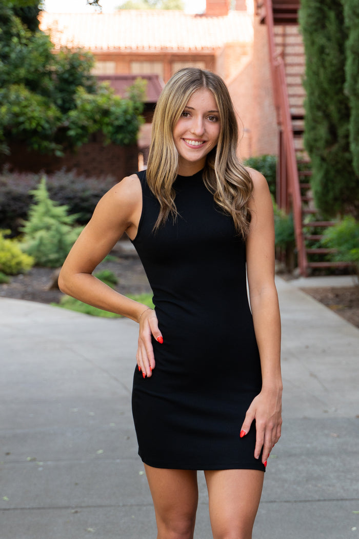 Taylor High Neck Mini Dress