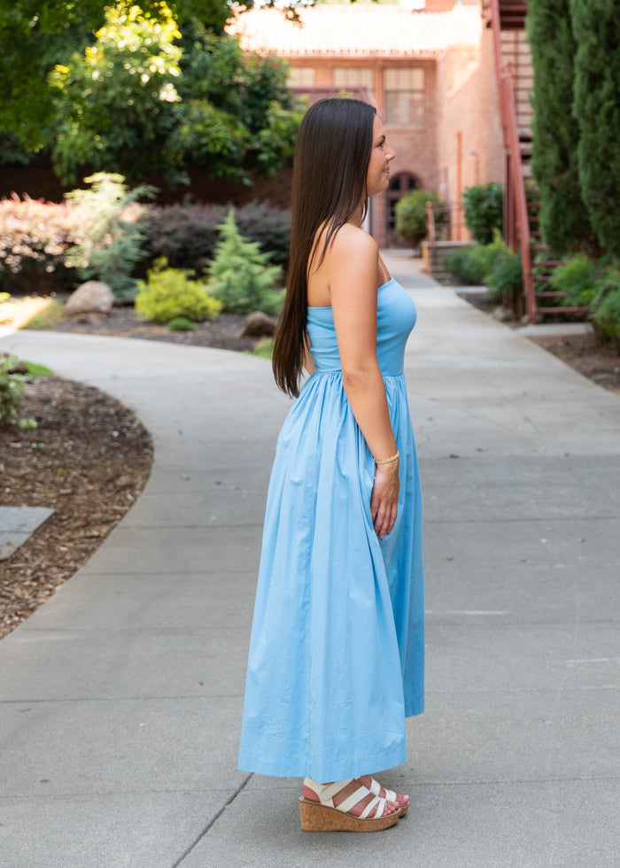 Keep It Simple Strapless Tube Top Maxi Dress